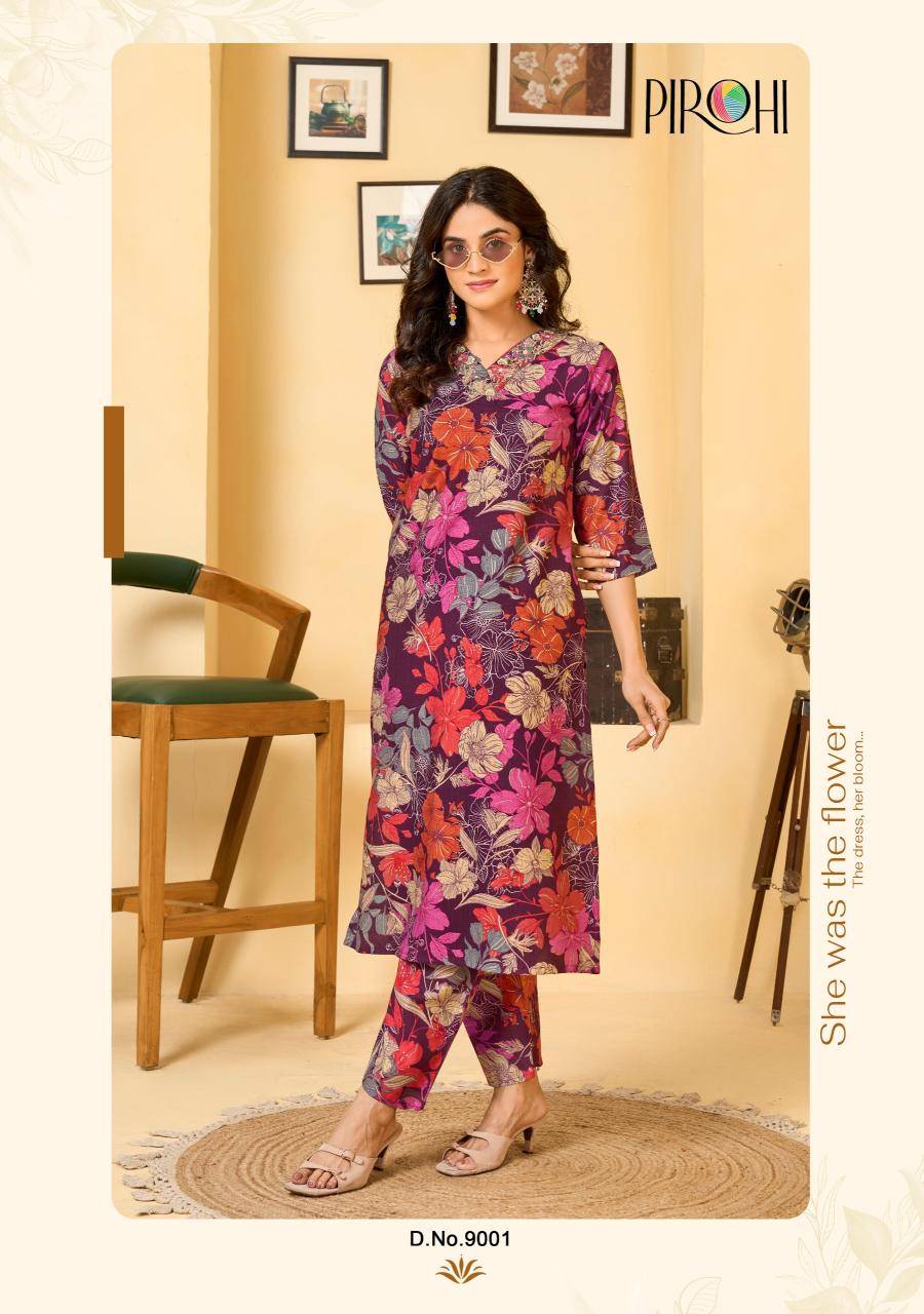 Pirohi krishi vol 1 coord set Latest Kurti designs for wholesale